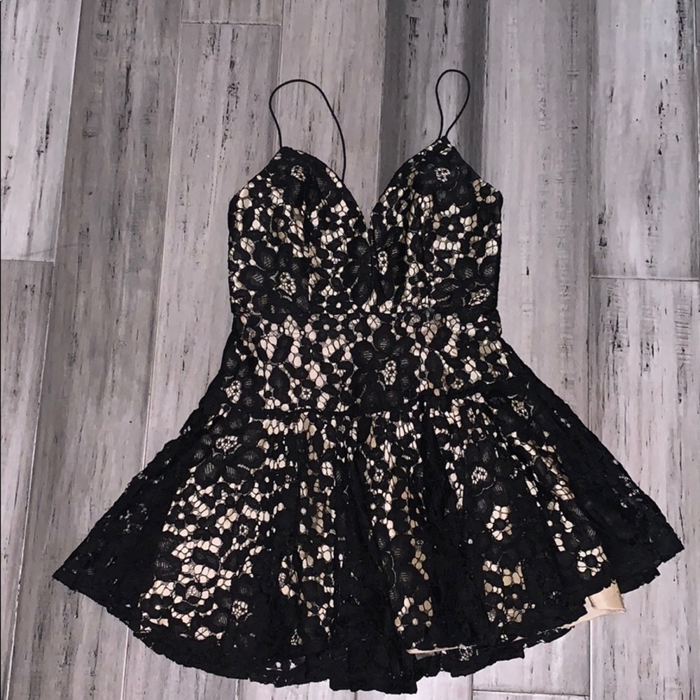 Black lace dress